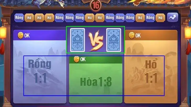 Luật chơi rồng hổ đơn giản nhưng gây nghiện